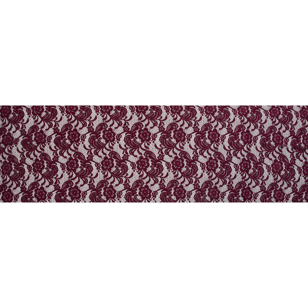 Re-Embroidered Stretch Crochet Lace - Port Royale Floral Full Re-Embroidered Stretch Crochet Lace - Port Royale Floral Full