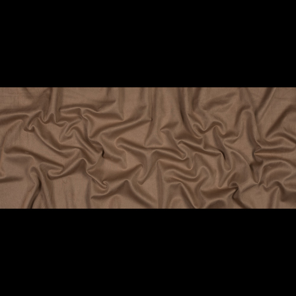 Cognac Heavy Scuba Knit Suede Folded