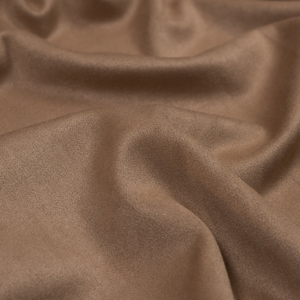 Cognac Heavy Scuba Knit Suede Full