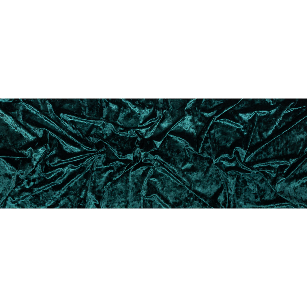 Stretch Crushed Velour - Hunter Green Folded Stretch Crushed Velour - Hunter Green Folded