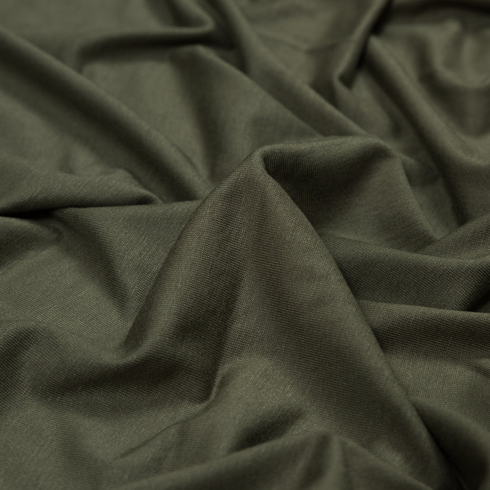 Olive Washed Rayon Jersey Full Olive Washed Rayon Jersey Full