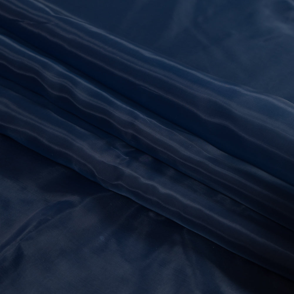 Smooth Organza - Navy - Portia Collection Detail Smooth Organza - Navy - Portia Collection Detail