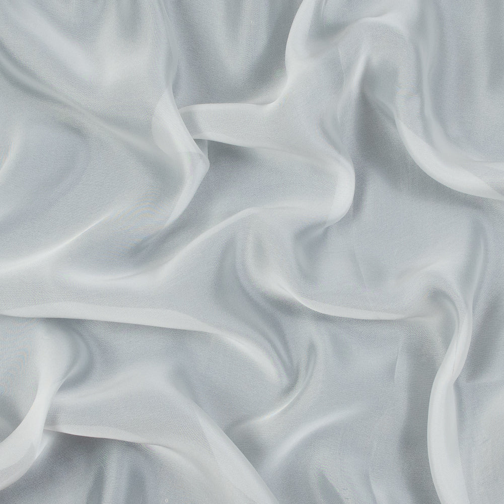 White Billowy Viscose and Poly Organza White Billowy Viscose and Poly Organza