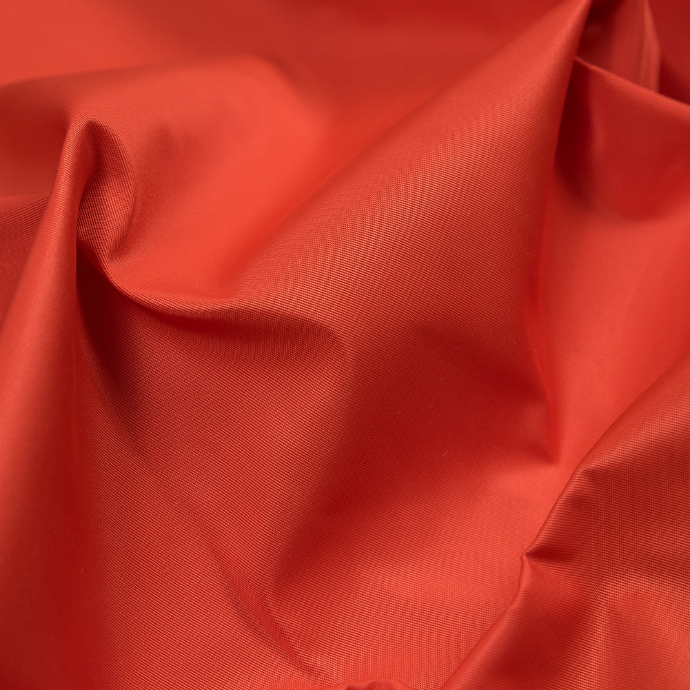 Water-Resistant Polyester Twill - Red Orange - Fisher Collection Detail Water-Resistant Polyester Twill - Red Orange - Fisher Collection Detail