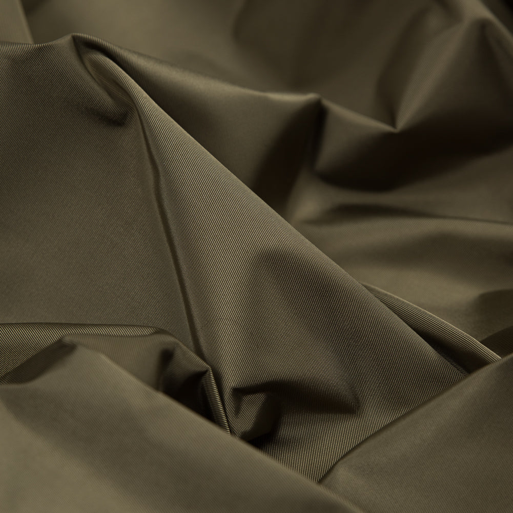 Water-Resistant Polyester Twill - Brown Olive - Fisher Collection Full Water-Resistant Polyester Twill - Brown Olive - Fisher Collection Full