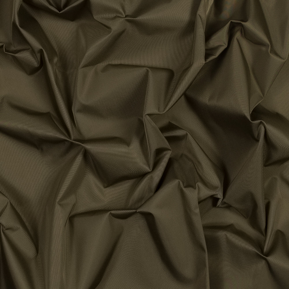 Water-Resistant Polyester Twill - Brown Olive - Fisher Collection Water-Resistant Polyester Twill - Brown Olive - Fisher Collection