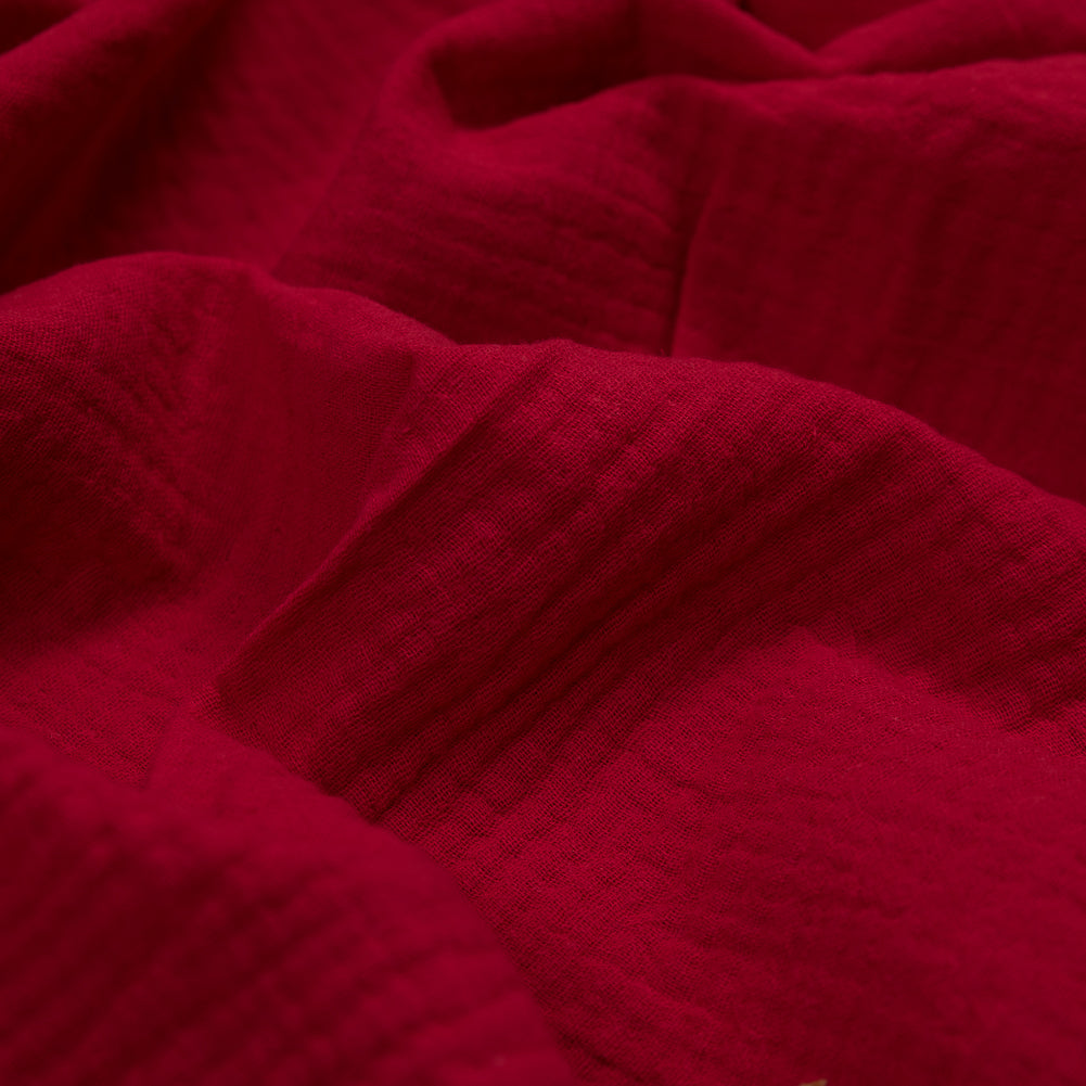 Double Cotton Gauze - True Red - Talamanca Collection Full Double Cotton Gauze - True Red - Talamanca Collection Full