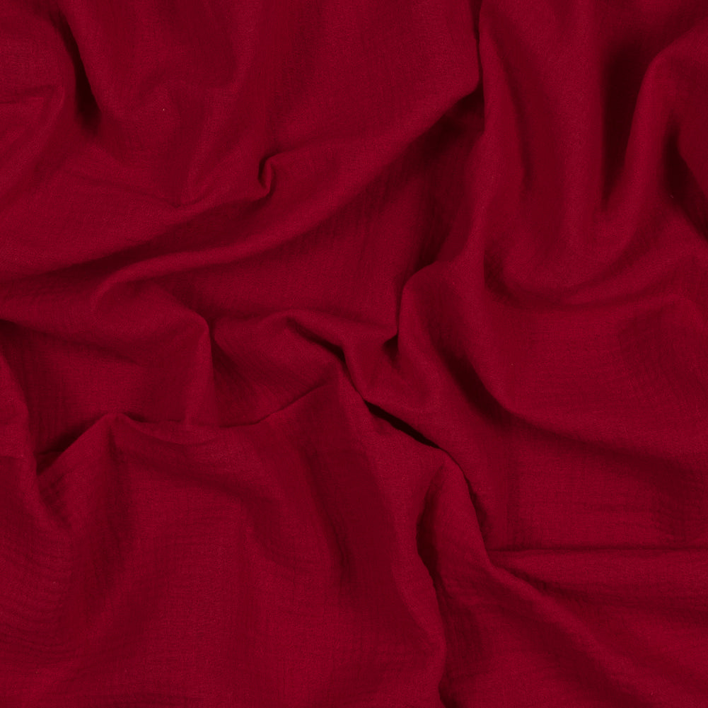 Double Cotton Gauze - True Red - Talamanca Collection Double Cotton Gauze - True Red - Talamanca Collection