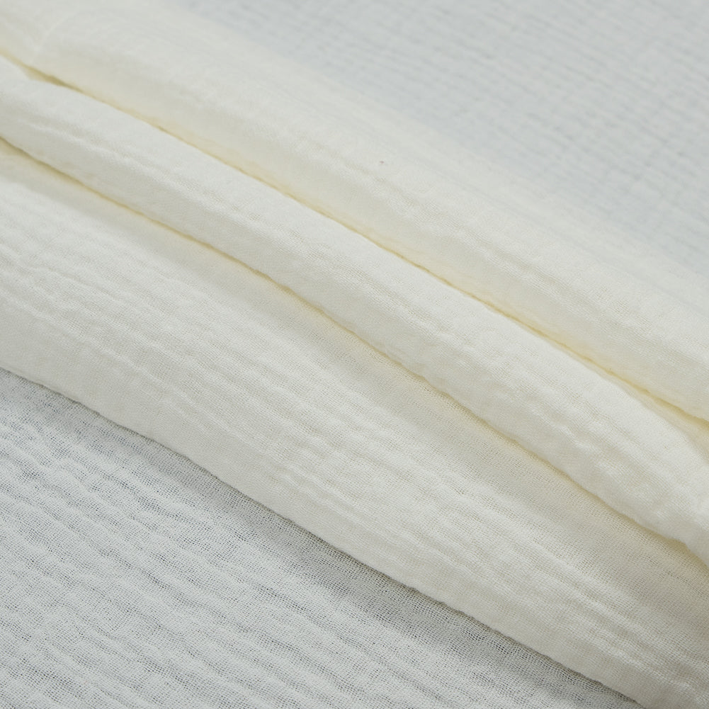 Double Cotton Gauze - Ivory - Talamanca Collection Detail Double Cotton Gauze - Ivory - Talamanca Collection Detail