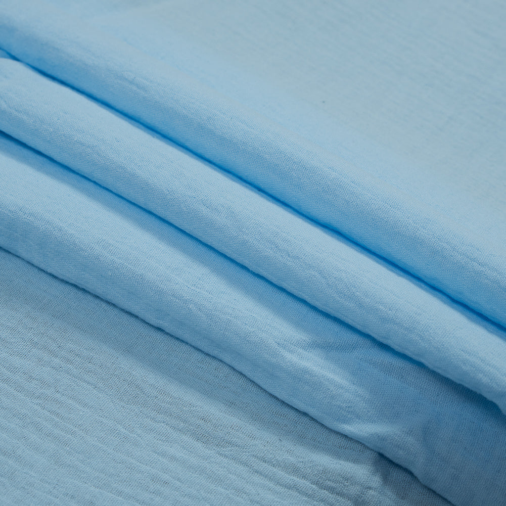 Double Cotton Gauze - Powder Blue - Talamanca Collection Detail Double Cotton Gauze - Powder Blue - Talamanca Collection Detail
