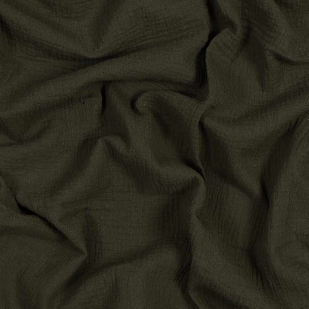 Double Cotton Gauze - Olive - Talamanca Collection Double Cotton Gauze - Olive - Talamanca Collection
