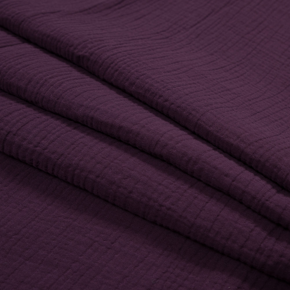 Double Cotton Gauze - Plum - Talamanca Collection Detail Double Cotton Gauze - Plum - Talamanca Collection Detail