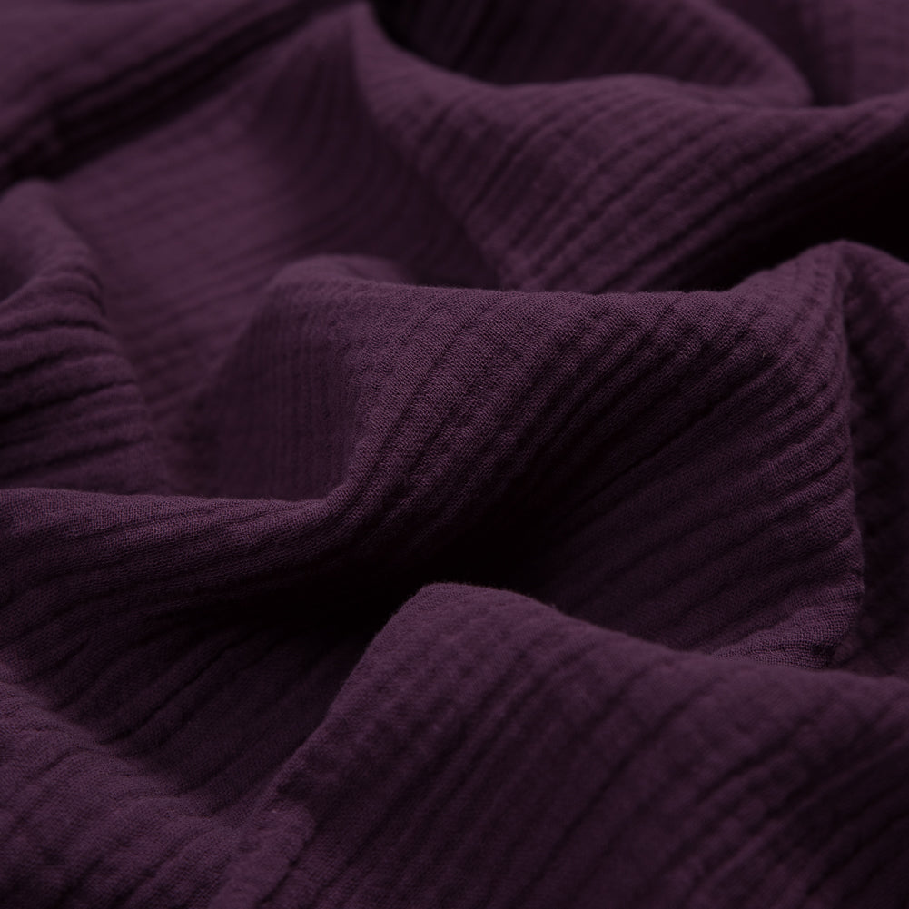 Double Cotton Gauze - Plum - Talamanca Collection Full Double Cotton Gauze - Plum - Talamanca Collection Full