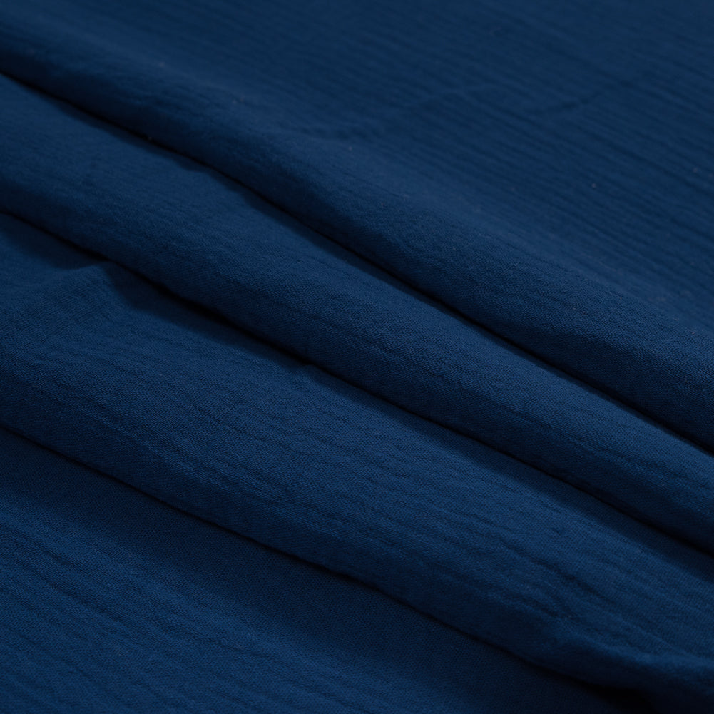 Double Cotton Gauze - Royal Blue - Talamanca Collection Detail Double Cotton Gauze - Royal Blue - Talamanca Collection Detail