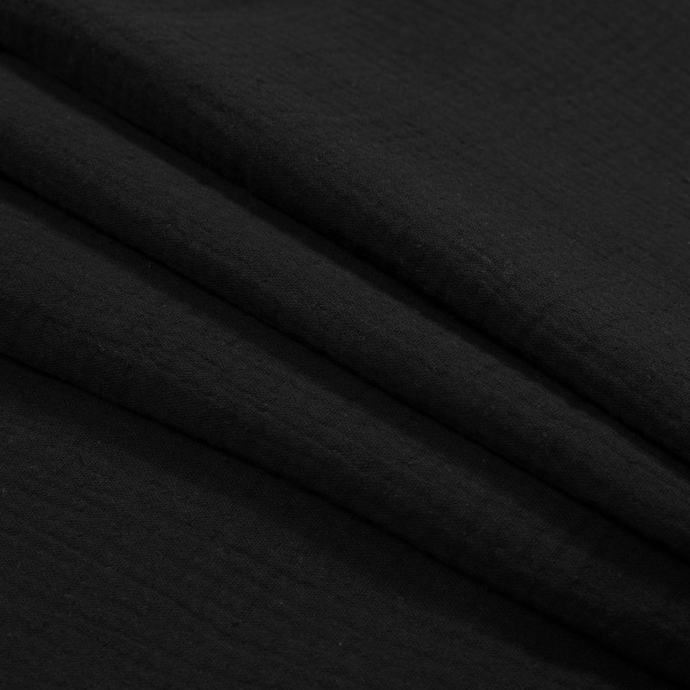Double Cotton Gauze - Black - Talamanca Collection Detail