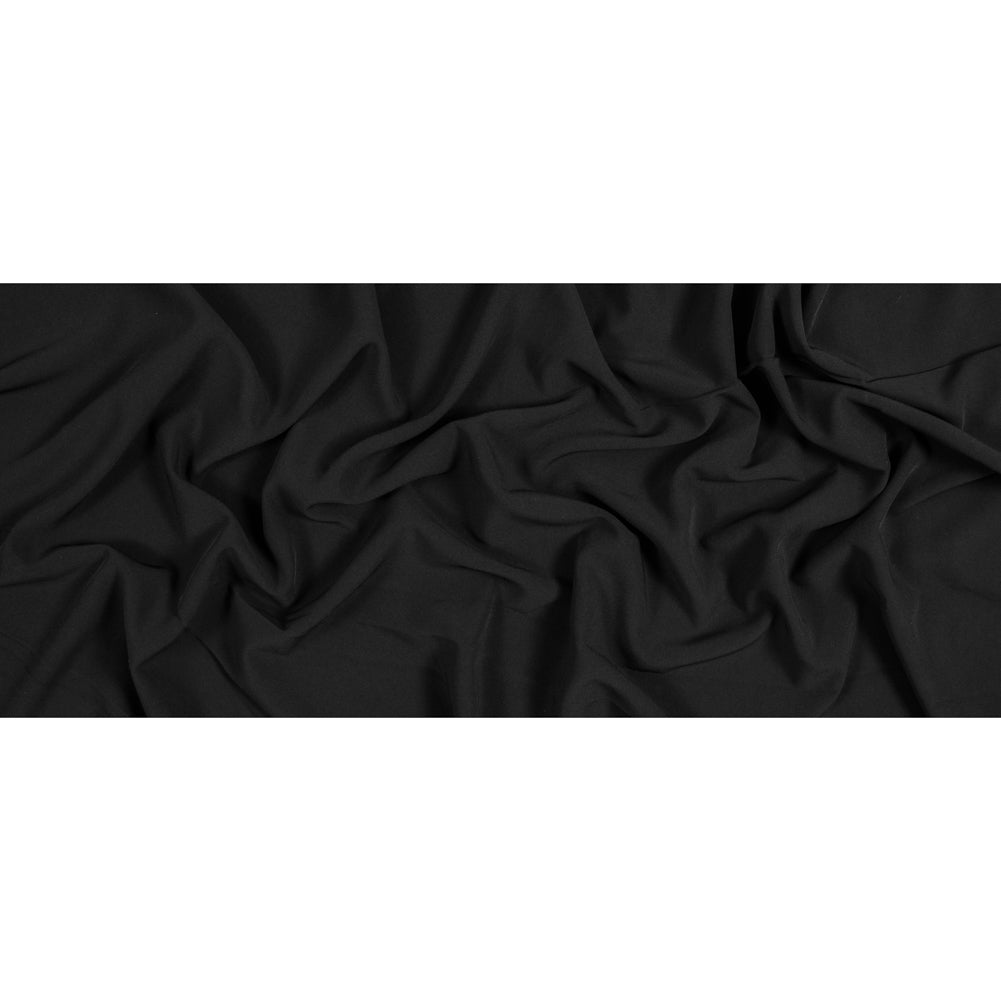 Black Stretch Polyester 4-Ply Crepe Full Black Stretch Polyester 4-Ply Crepe Full