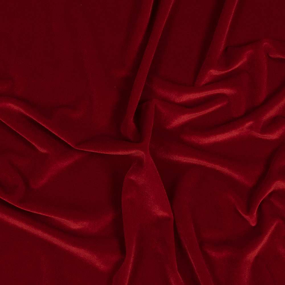 Stretch Velour - Scarlet - Persica Collection Stretch Velour - Scarlet - Persica Collection