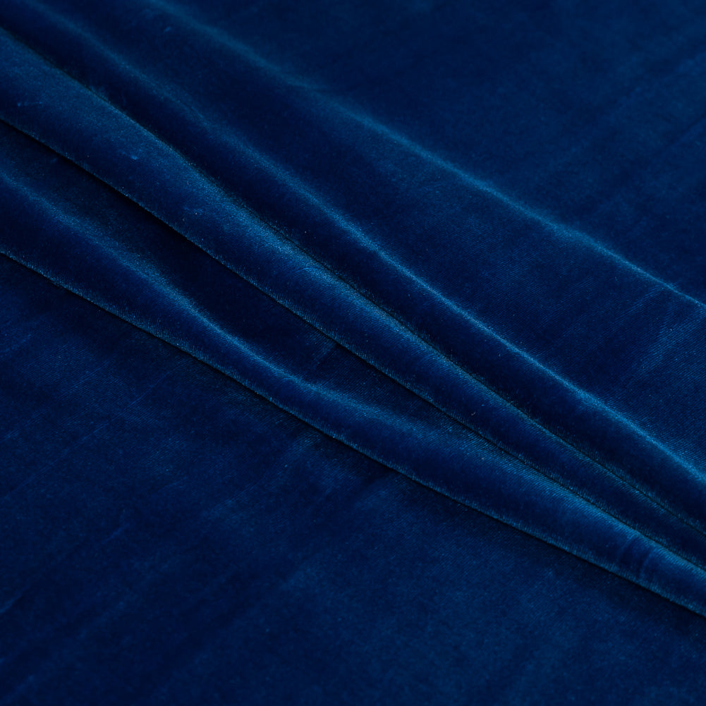 Stretch Velour - Brilliant Blue - Persica Collection Detail Stretch Velour - Brilliant Blue - Persica Collection Detail