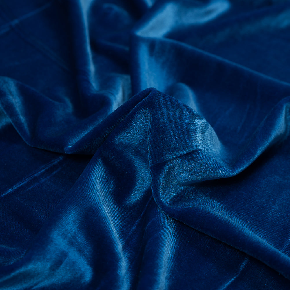 Stretch Velour - Brilliant Blue - Persica Collection Full Stretch Velour - Brilliant Blue - Persica Collection Full