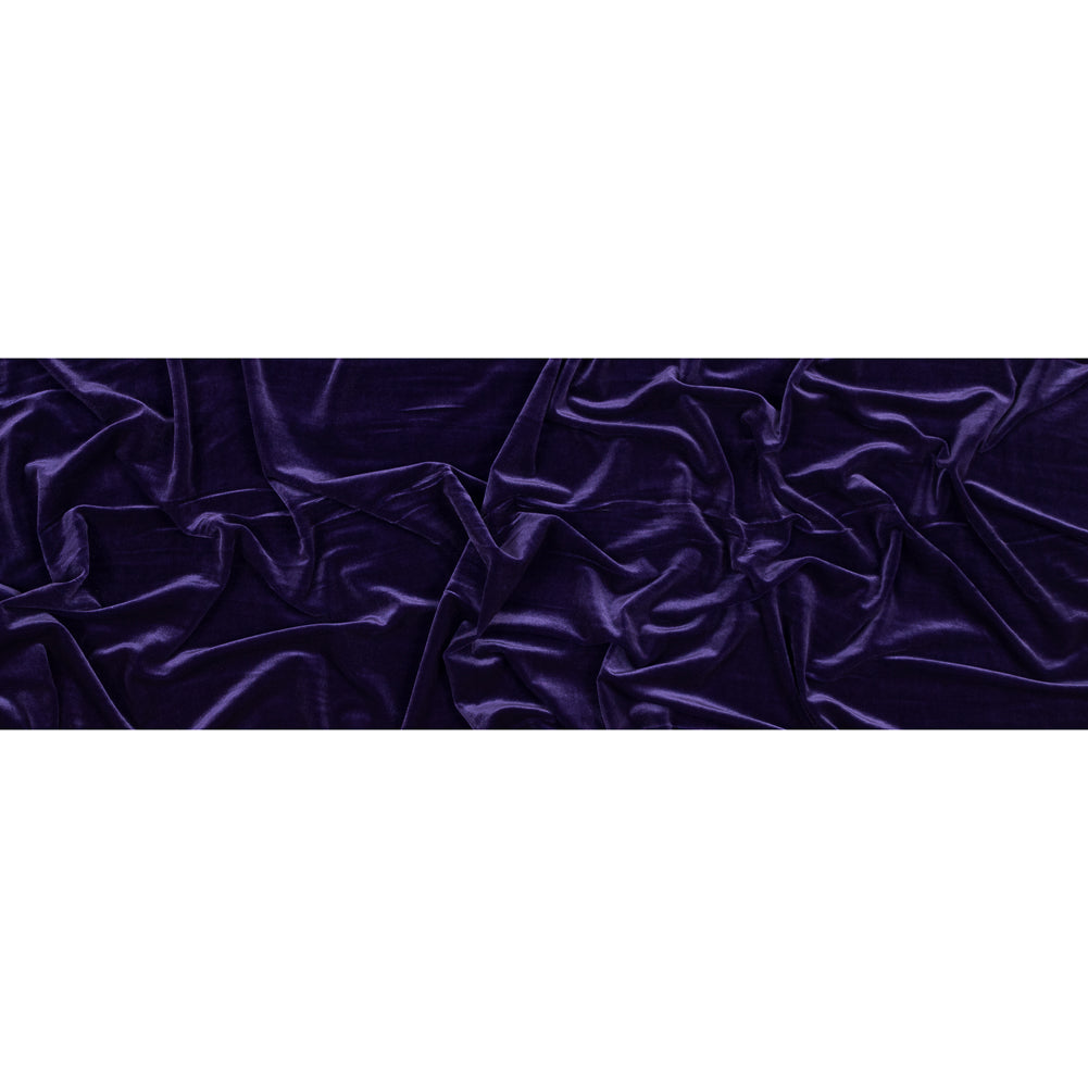 Stretch Velour - Purple - Persica Collection Folded Stretch Velour - Purple - Persica Collection Folded