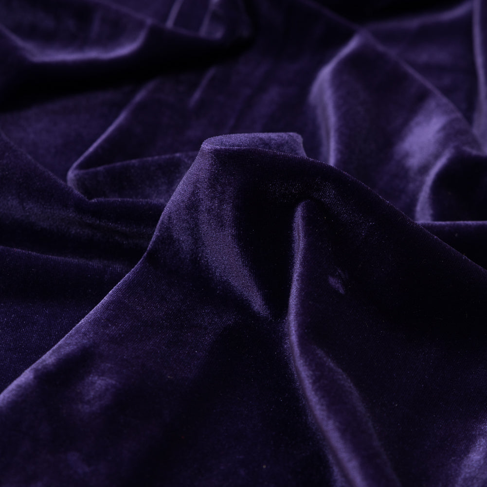 Stretch Velour - Purple - Persica Collection Full Stretch Velour - Purple - Persica Collection Full