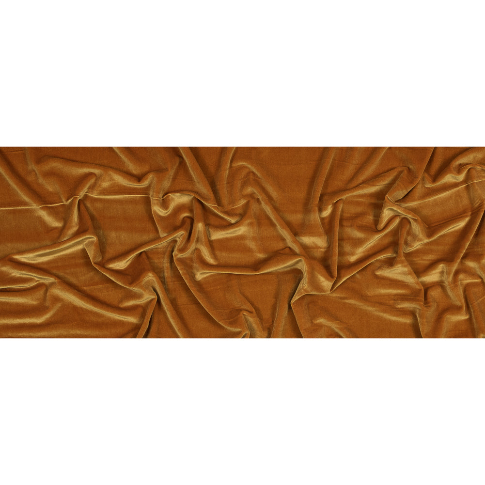 Stretch Velour - Honor Gold - Persica Collection Folded Stretch Velour - Honor Gold - Persica Collection Folded