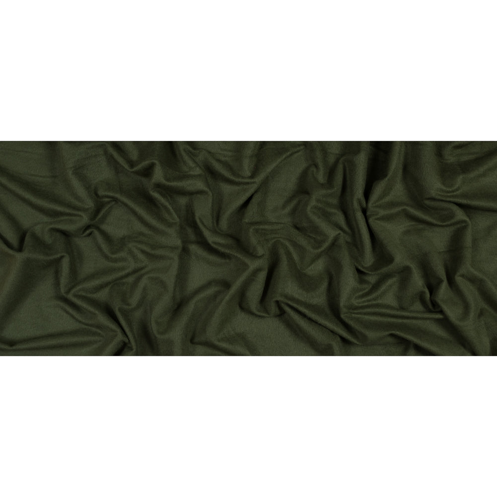 Bamboo and Cotton Stretch Knit Fleece - Moss Green - Jessamyn Collection Folded Bamboo and Cotton Stretch Knit Fleece - Moss Green - Jessamyn Collection Folded
