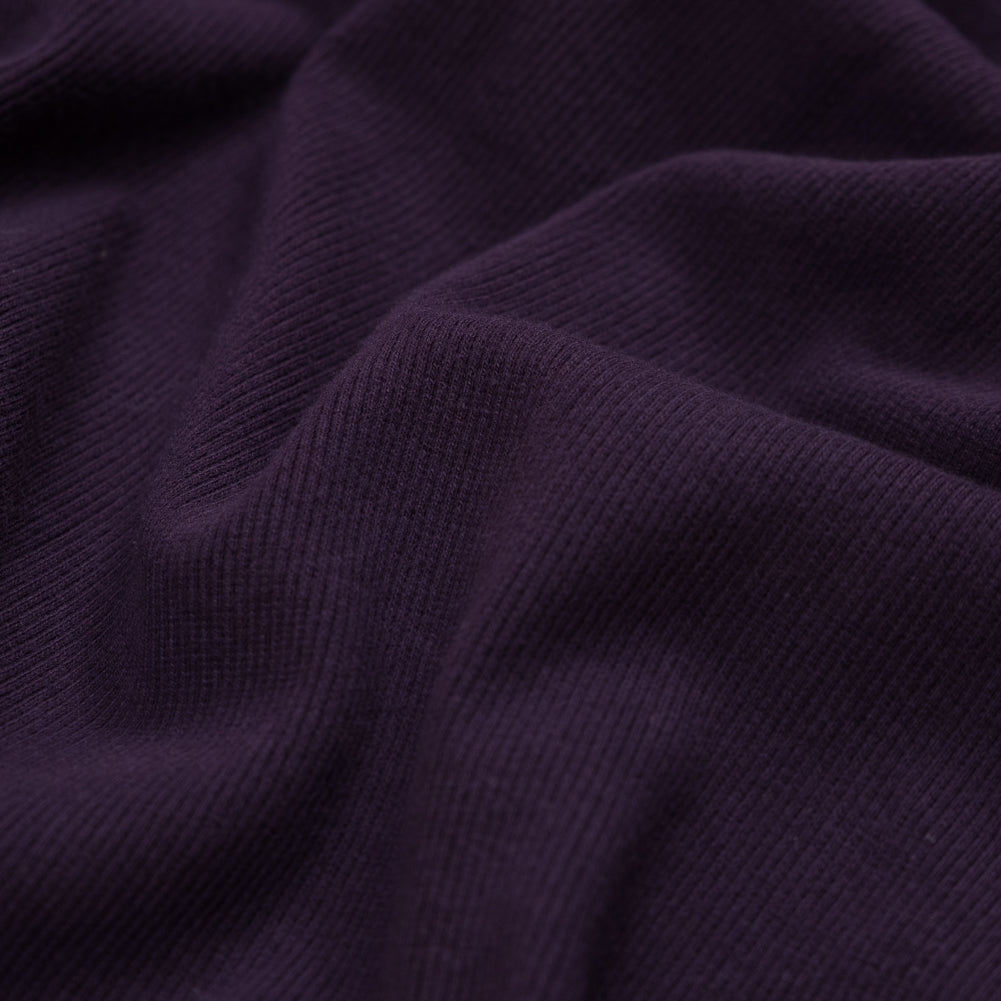 Plum Tubular Cotton Rib Knit Full Plum Tubular Cotton Rib Knit Full