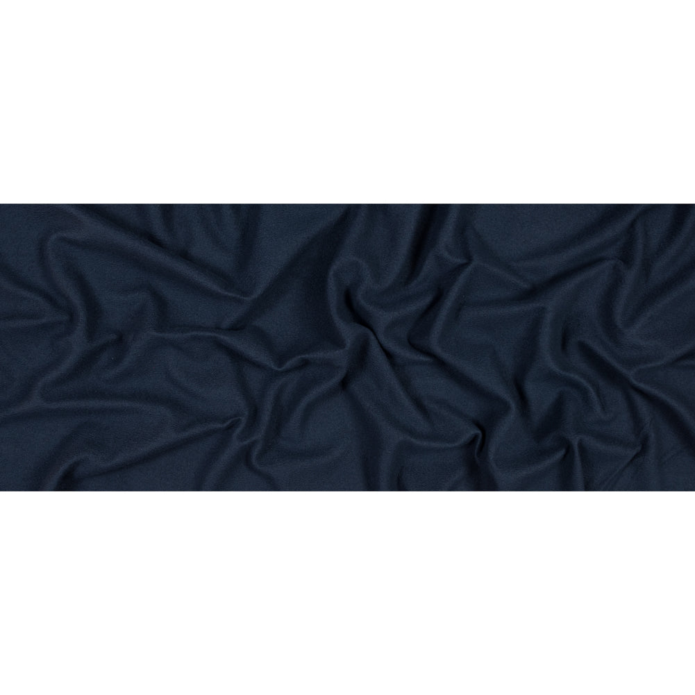 Cotton and Polyester Brushed Fleece - New Navy Folded Cotton and Polyester Brushed Fleece - New Navy Folded
