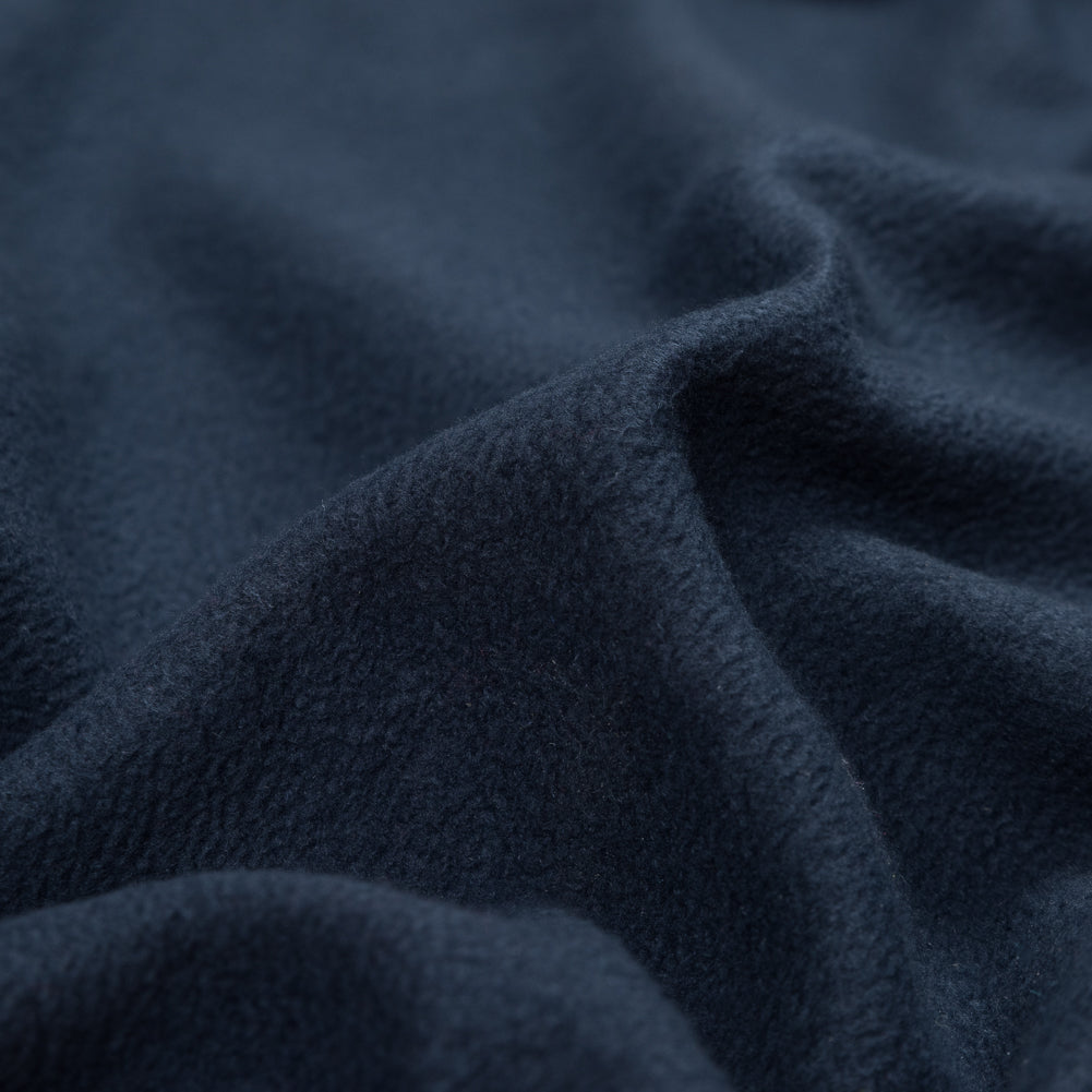 Cotton and Polyester Brushed Fleece - New Navy Full Cotton and Polyester Brushed Fleece - New Navy Full