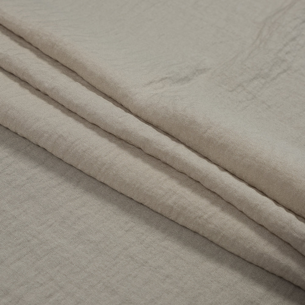Beige Wrinkled Cotton and Polyester Blend Folded Beige Wrinkled Cotton and Polyester Blend Folded