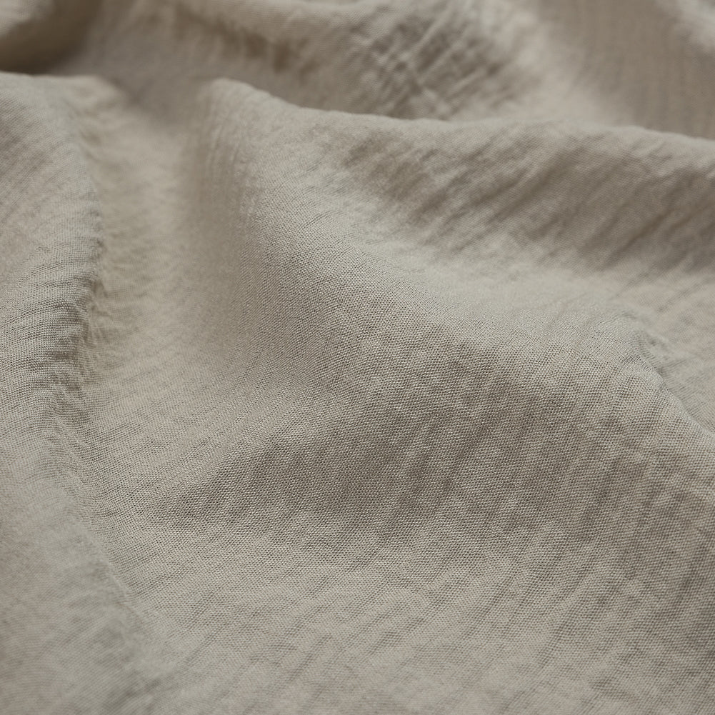 Beige Wrinkled Cotton and Polyester Blend Detail Beige Wrinkled Cotton and Polyester Blend Detail