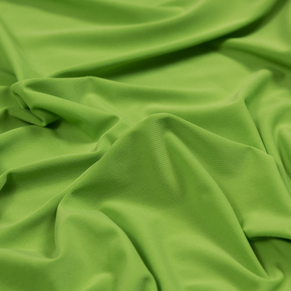 Neon Green ITY Stretch Matte Jersey Detail Neon Green ITY Stretch Matte Jersey Detail