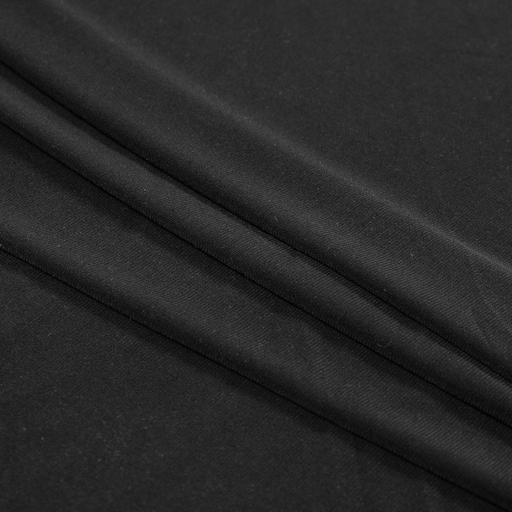Black Stretch Matte Polyester Jersey Folded Black Stretch Matte Polyester Jersey Folded