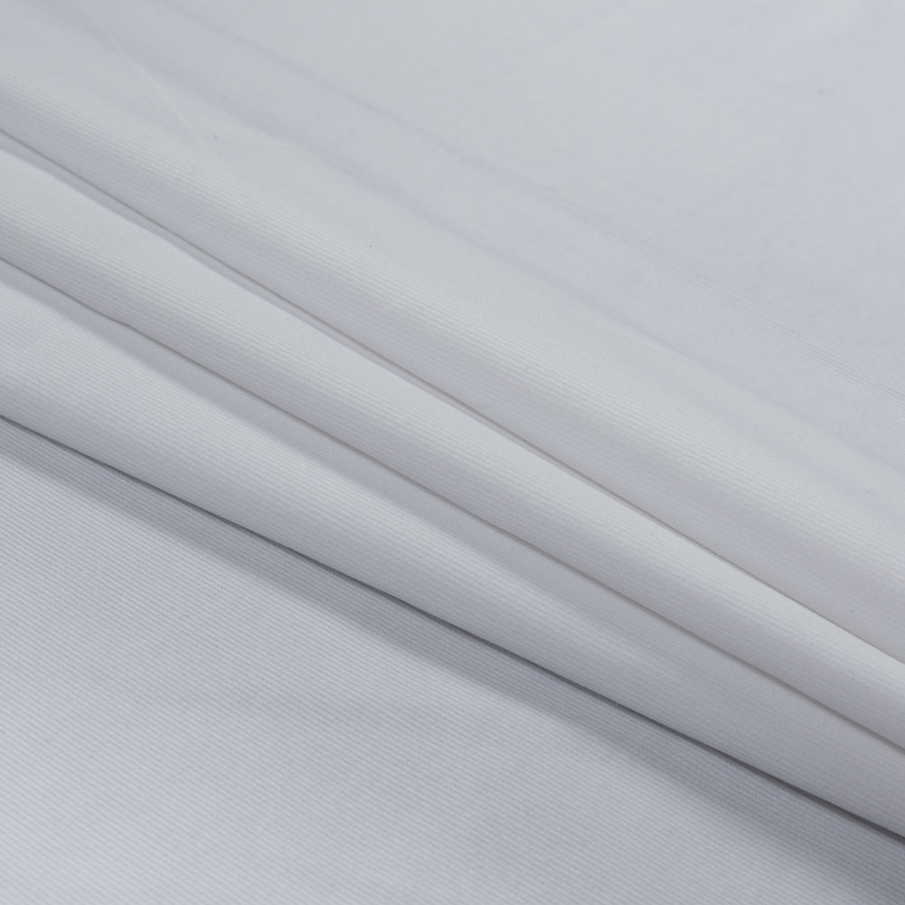 Featherwale Cotton Corduroy - Snow White - Dawn Collection Detail Featherwale Cotton Corduroy - Snow White - Dawn Collection Detail