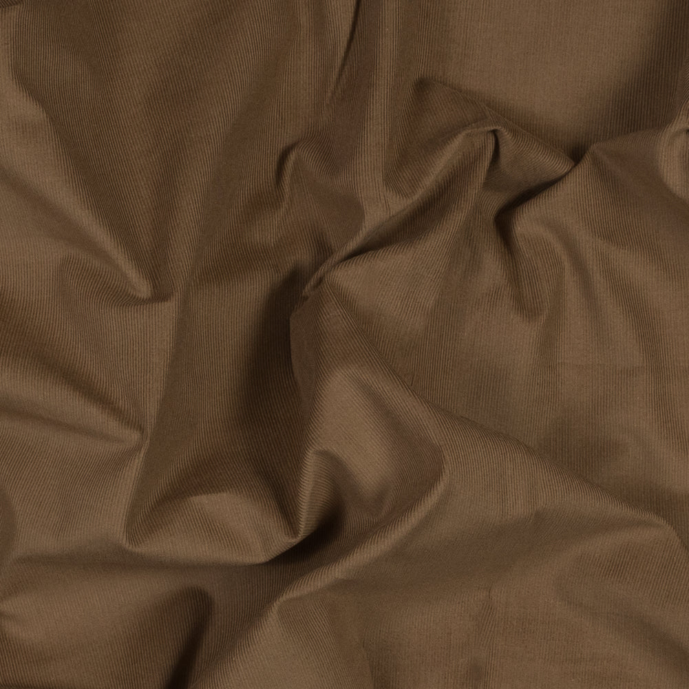 Featherwale Cotton Corduroy - Khaki - Dawn Collection Featherwale Cotton Corduroy - Khaki - Dawn Collection