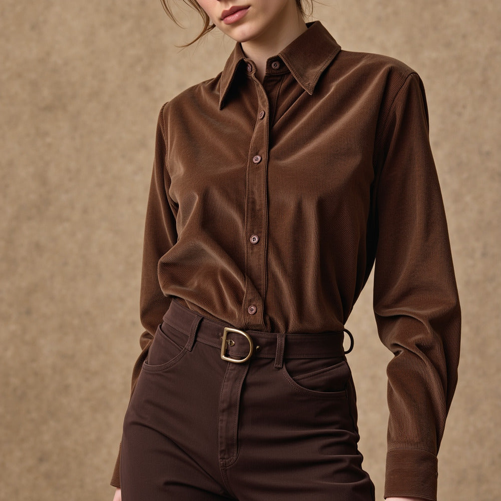 Featherwale Cotton Corduroy - Charley Brown - Dawn Collection Featherwale Cotton Corduroy - Charley Brown - Dawn Collection