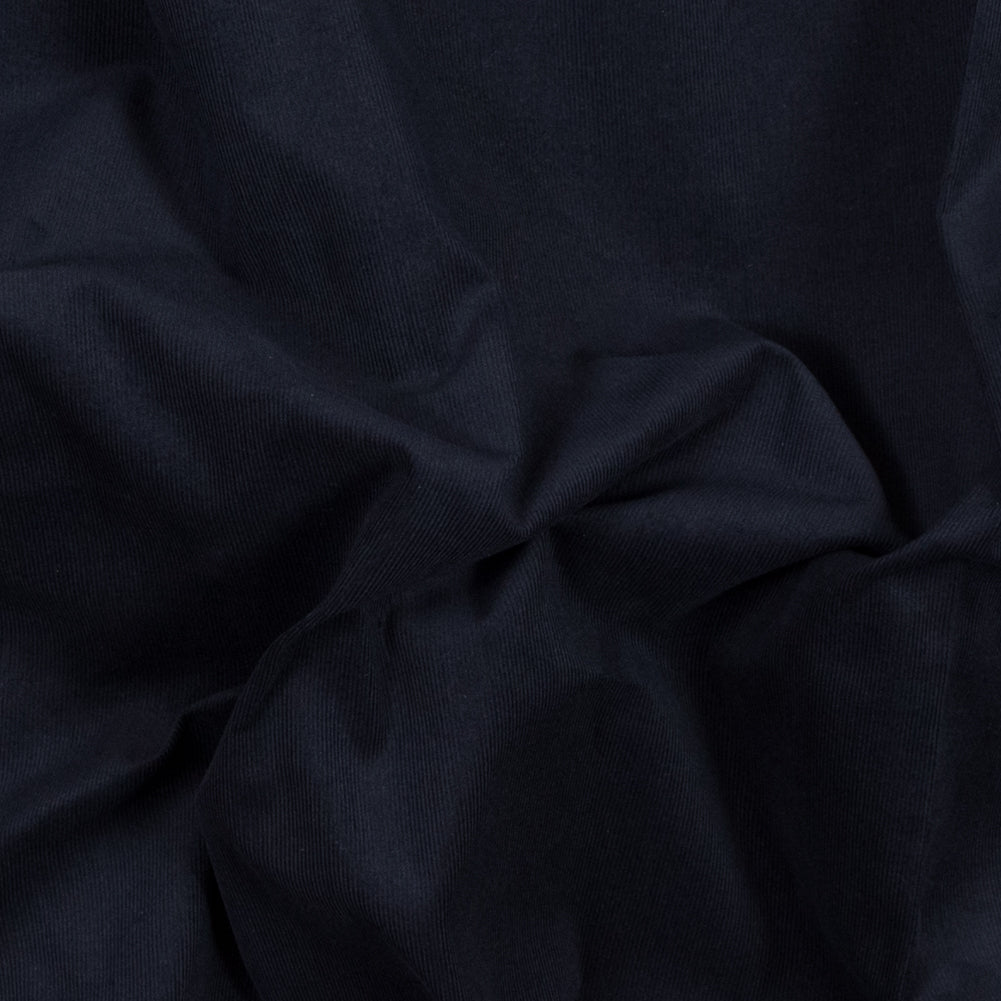 Featherwale Cotton Corduroy - Navy - Dawn Collection Featherwale Cotton Corduroy - Navy - Dawn Collection