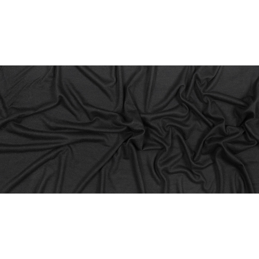 Black Knit Wool Twill Full Black Knit Wool Twill Full