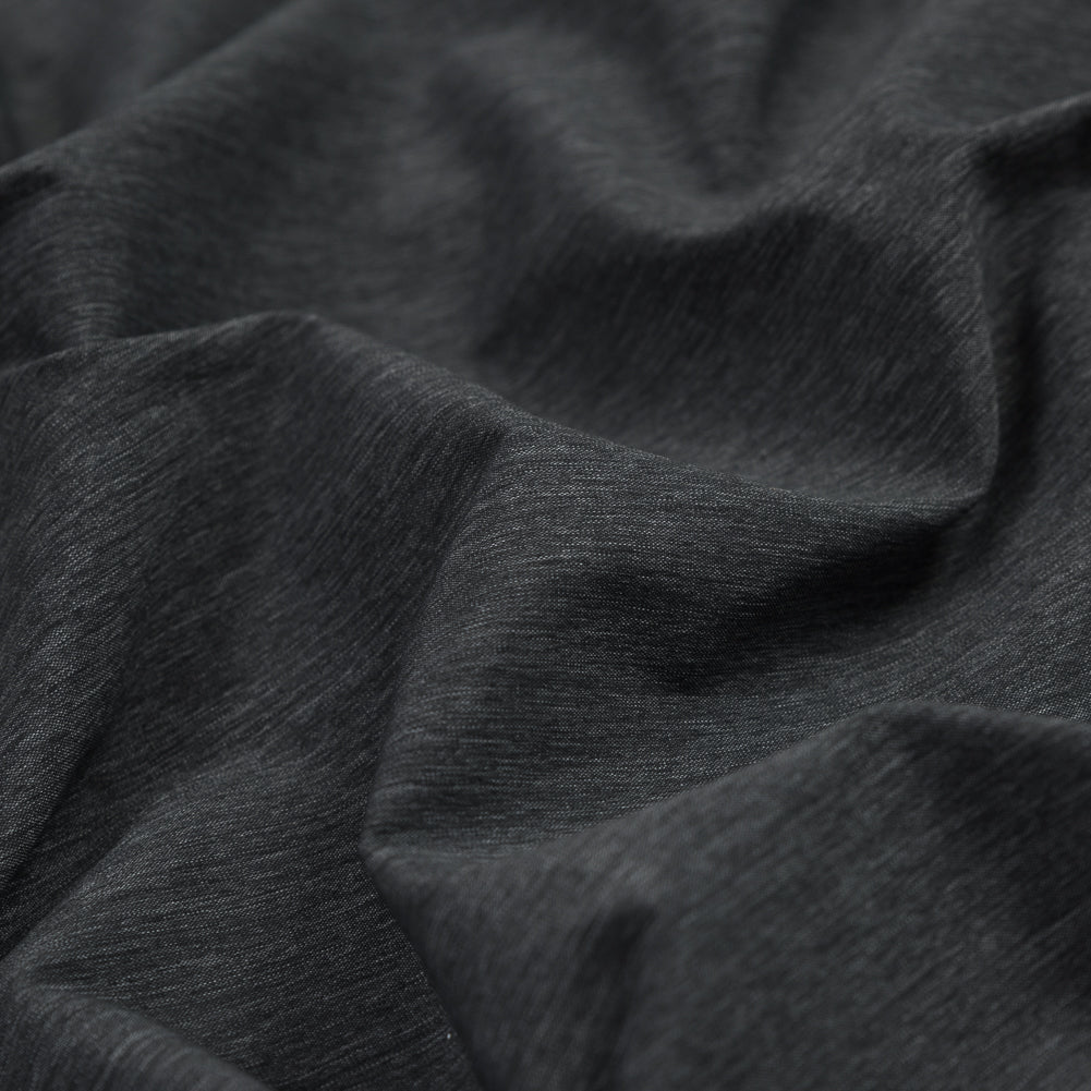 Gray Striated Stretch Nylon Woven Detail Gray Striated Stretch Nylon Woven Detail