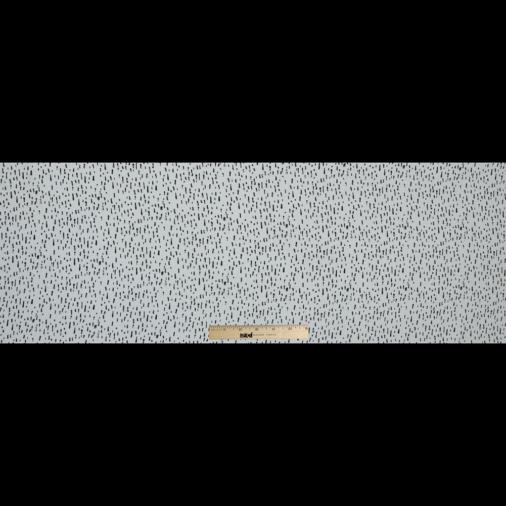 Ivory and Black Abstract Printed Polyester Crepe Full Ivory and Black Abstract Printed Polyester Crepe Full