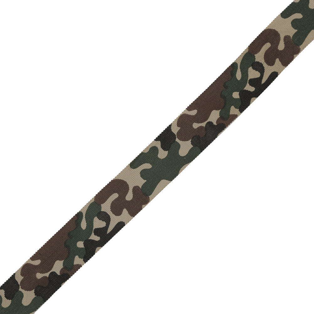 Camouflage Printed Grosgrain Ribbon - 1" Camouflage Printed Grosgrain Ribbon - 1"