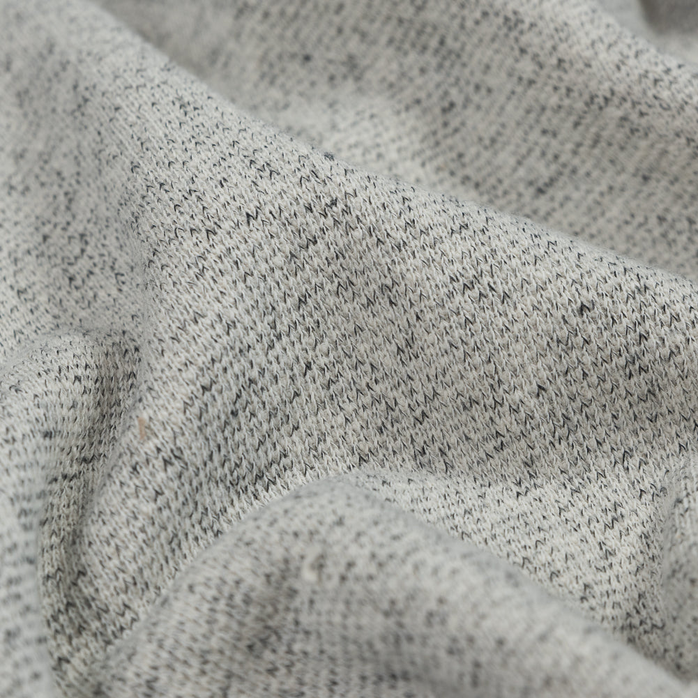 Thick Cotton French Terry - Salt and Pepper Full Thick Cotton French Terry - Salt and Pepper Full