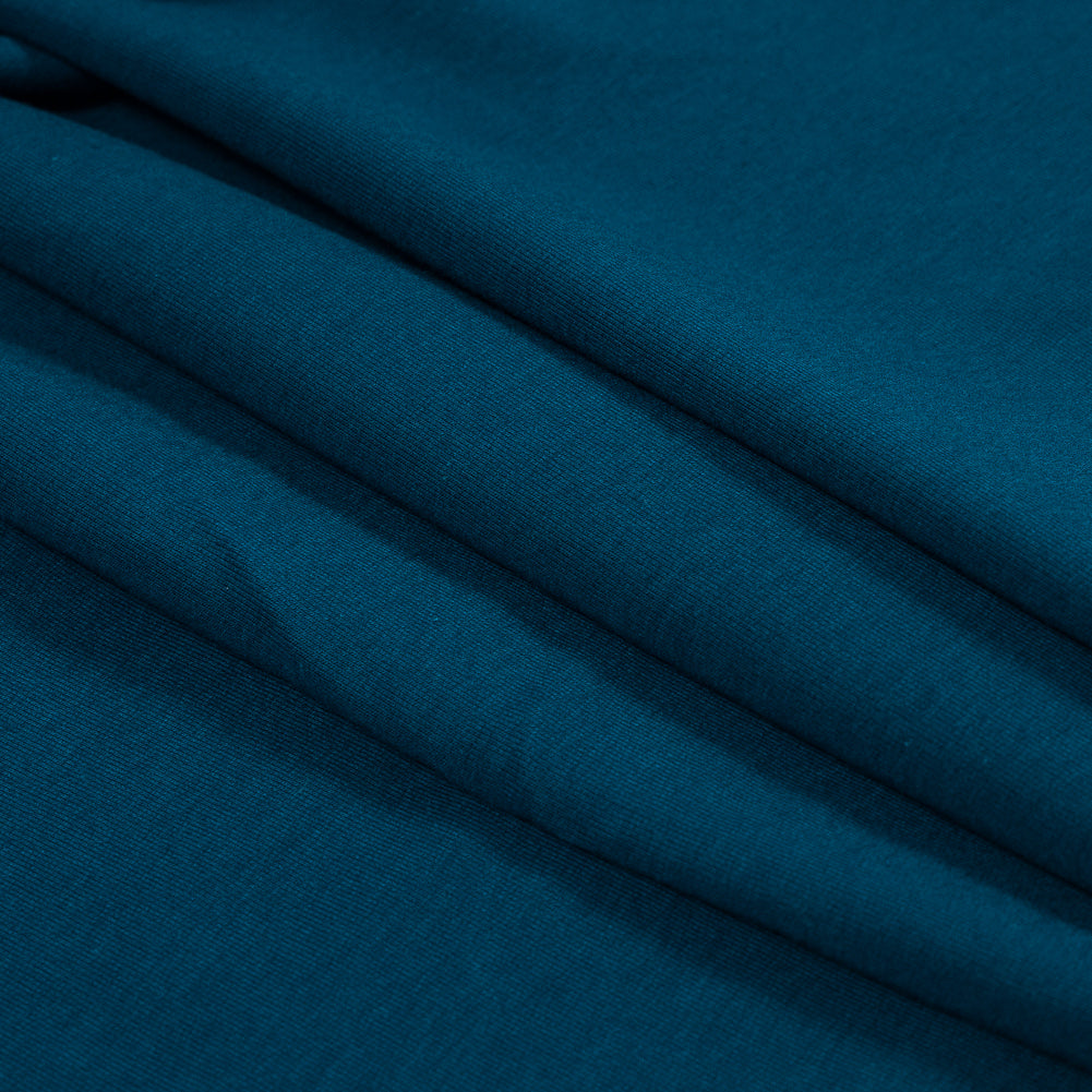 Bamboo Stretch French Terry - Moroccan Blue - Emei Collection Bamboo Stretch French Terry - Moroccan Blue - Emei Collection