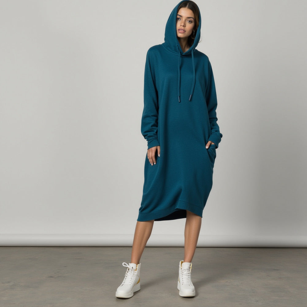 Bamboo Stretch French Terry - Moroccan Blue - Emei Collection Bamboo Stretch French Terry - Moroccan Blue - Emei Collection