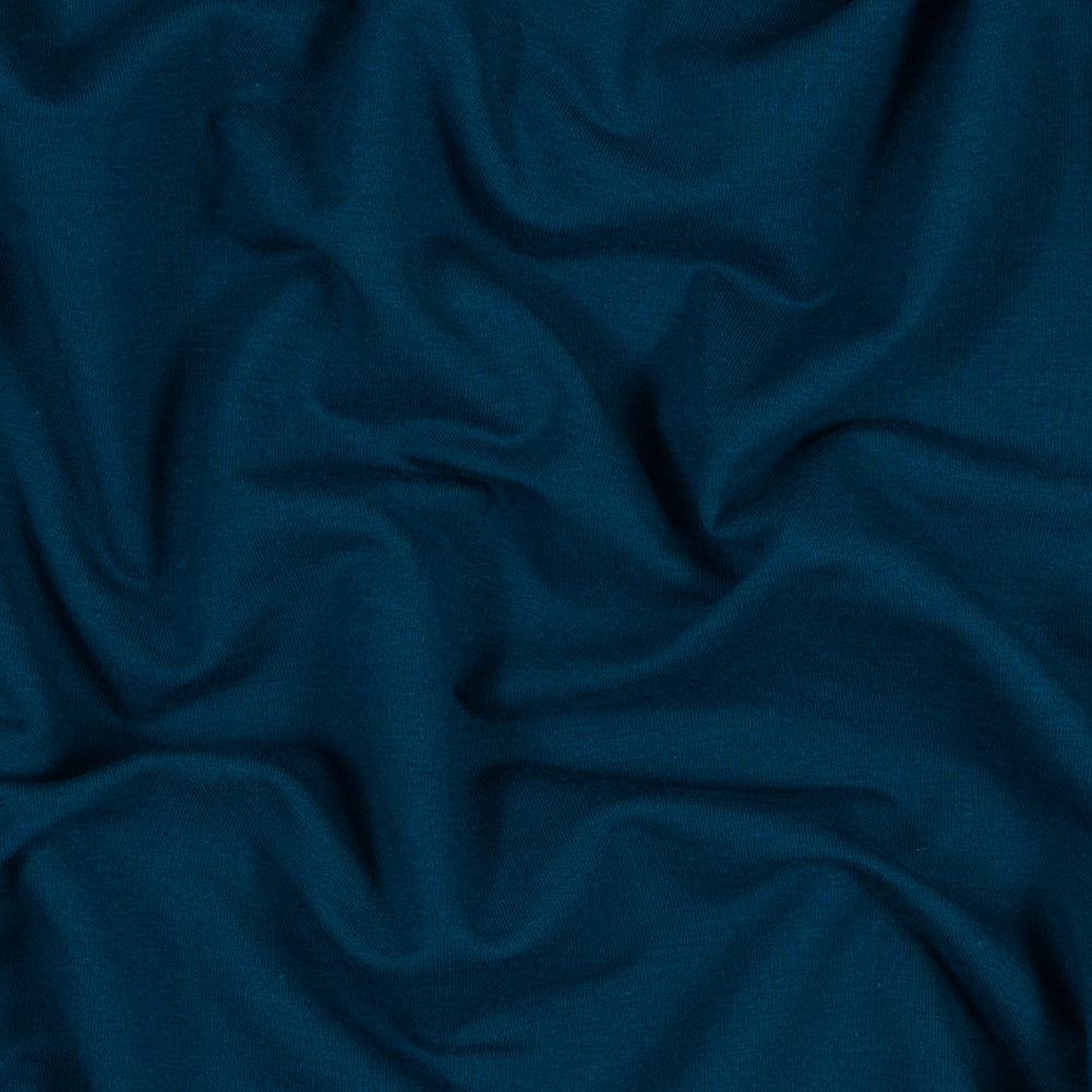 Bamboo Stretch French Terry - Moroccan Blue - Emei Collection Bamboo Stretch French Terry - Moroccan Blue - Emei Collection