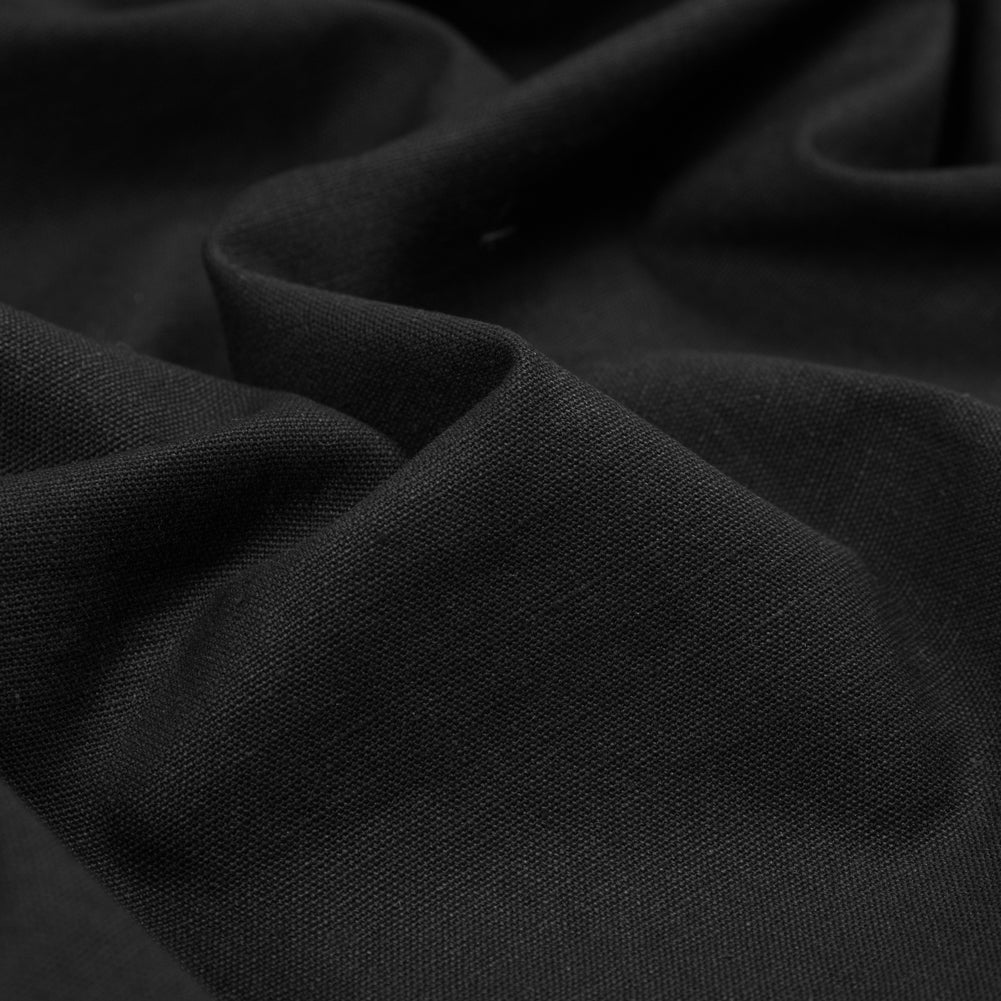 Hemp and Organic Cotton Canvas - Black Full