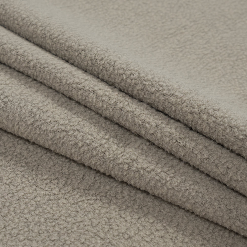 Pearl and Oatmeal Heather Sherpa Fleece Detail Pearl and Oatmeal Heather Sherpa Fleece Detail