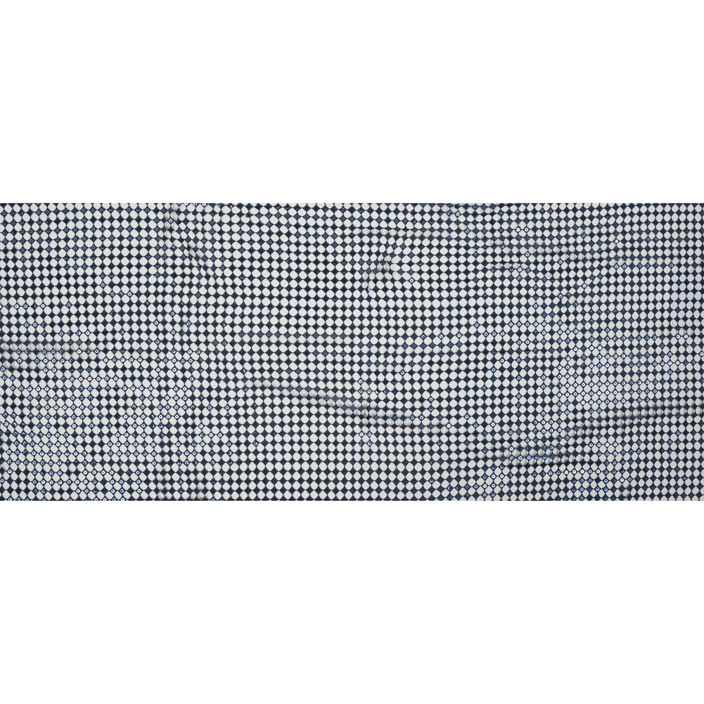 Guipure Lace with Sequins - Navy Geometric Full Guipure Lace with Sequins - Navy Geometric Full