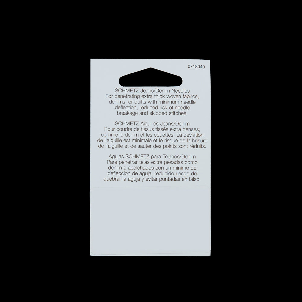 Schmetz Denim/Jeans Machine Needles - 100/16 - 5 ct Detail